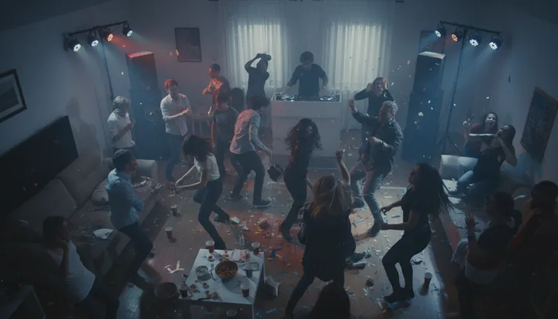 Illustration of madhouse: A place of chaotic activity or confusion.