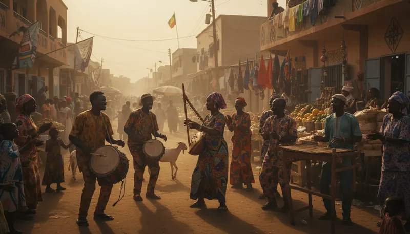 Illustration of senegal: A country in West Africa.