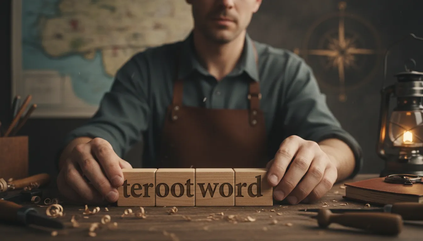 Illustration von ter: A common suffix in English, often indicating location.