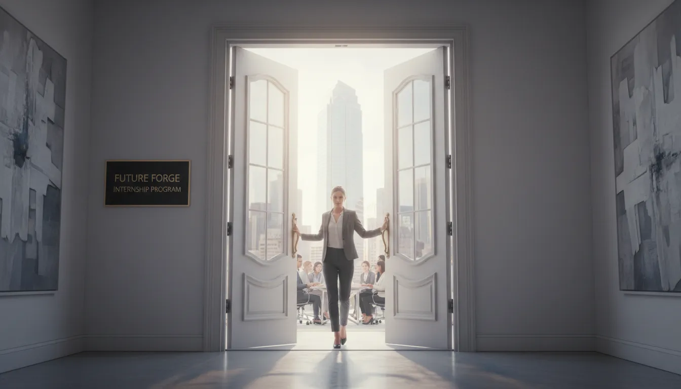 Ilustrasi open doors: to create new opportunities or possibilities