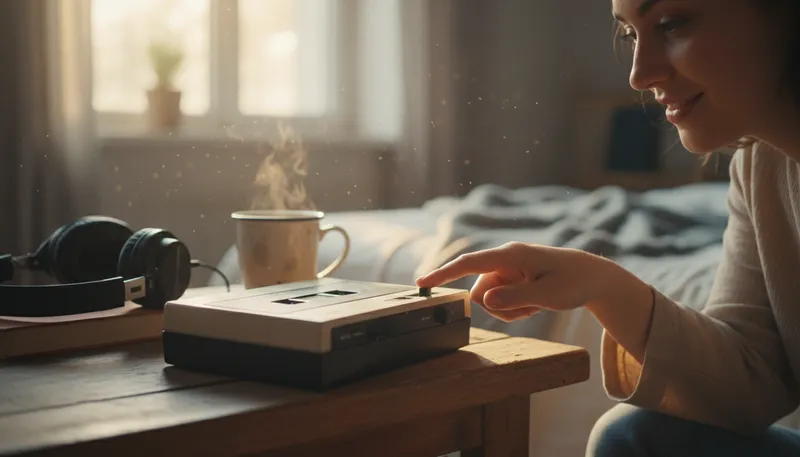Illustration of player: a device for playing media files