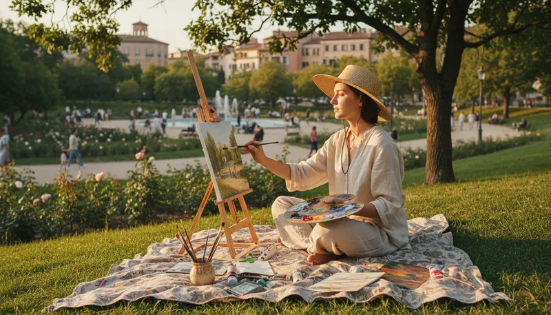 Illustration of bohemian: unconventional lifestyle focused on artistic pursuits