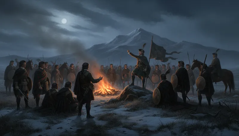 Illustration of jacobite: A supporter of the Jacobite cause in Britain.