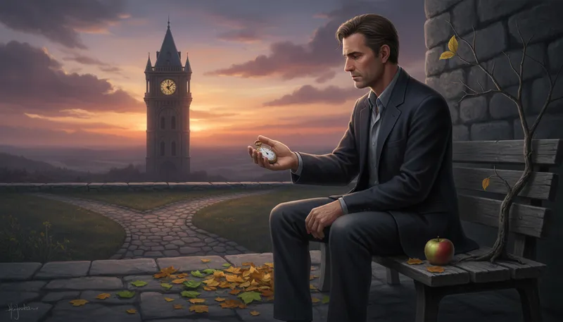 Illustration of temporal: Relating to time or worldly matters.