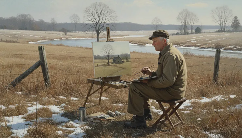 Illustration of wyeth: A surname, notable in American art.