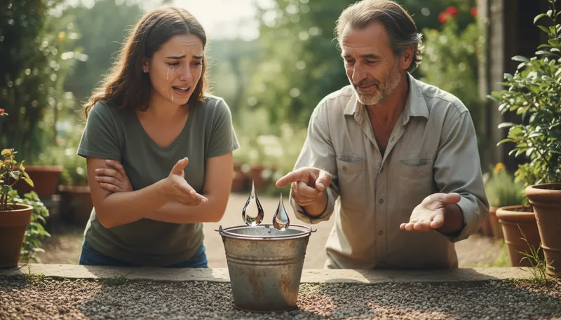 Illustration of two tears in a bucket: A way to dismiss something as unimportant.