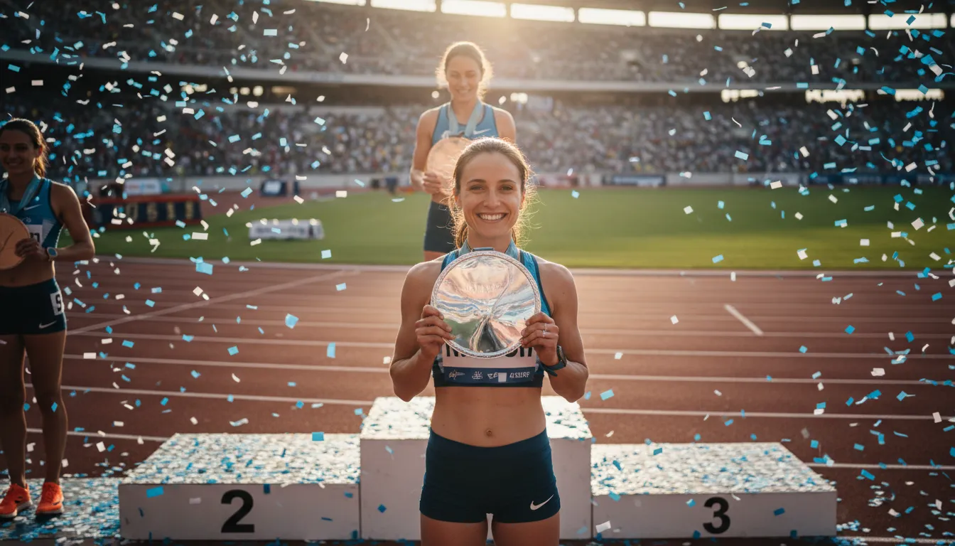 Illustration de silver : placing second in a competition