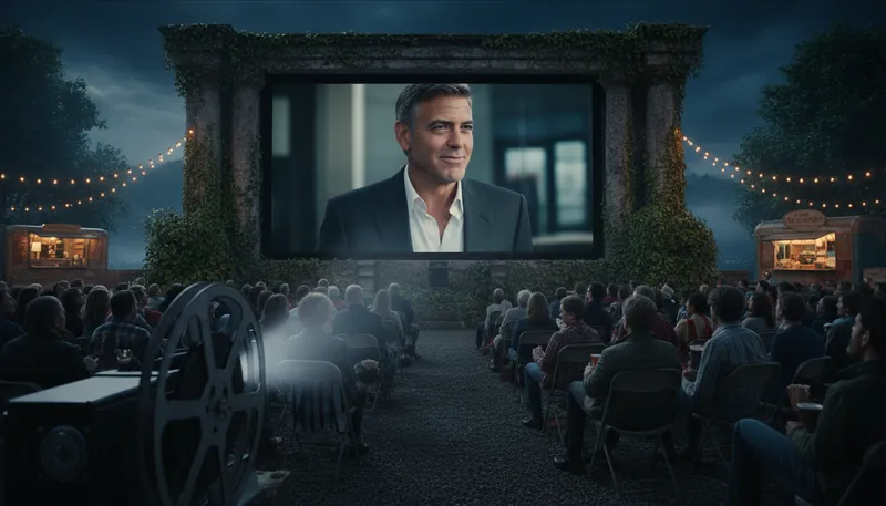Illustration of clooney: A surname associated with a famous actor.