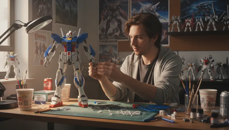 Illustration of gundam: A popular Japanese animated robot series.