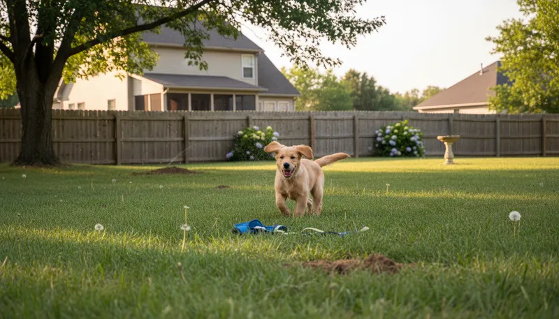 Illustration of out of harness: Not wearing a harness, often for pets.