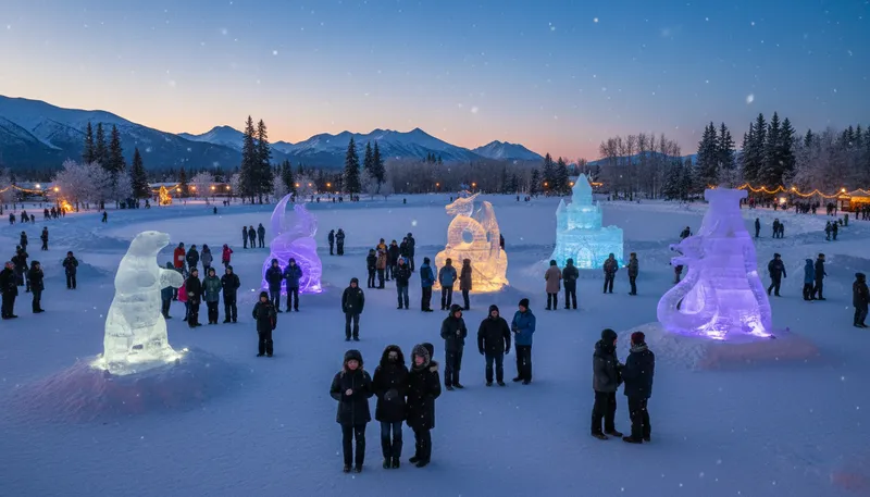 Illustration of fairbanks: A city in Alaska known for its landscape.