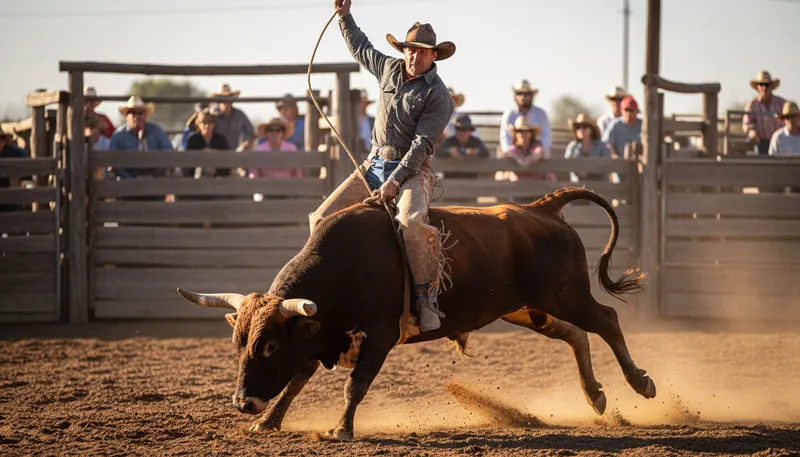 Illustration of cowboy up: to face challenges with courage