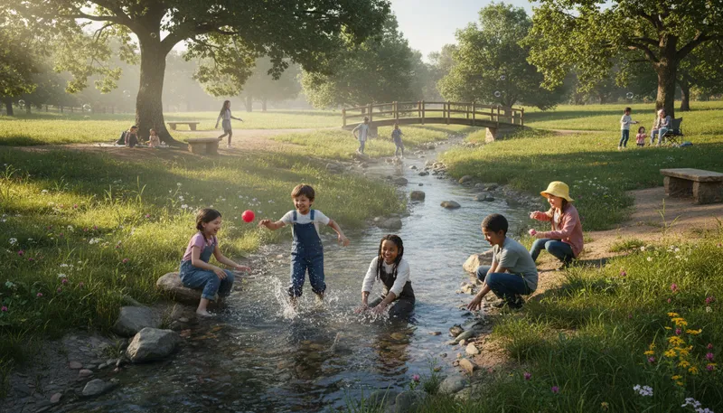 Illustration of brookhaven: A place known for its natural beauty.