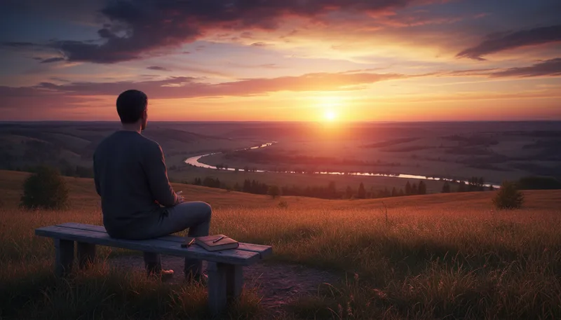 Illustration of contemplate: To think deeply or consider carefully.