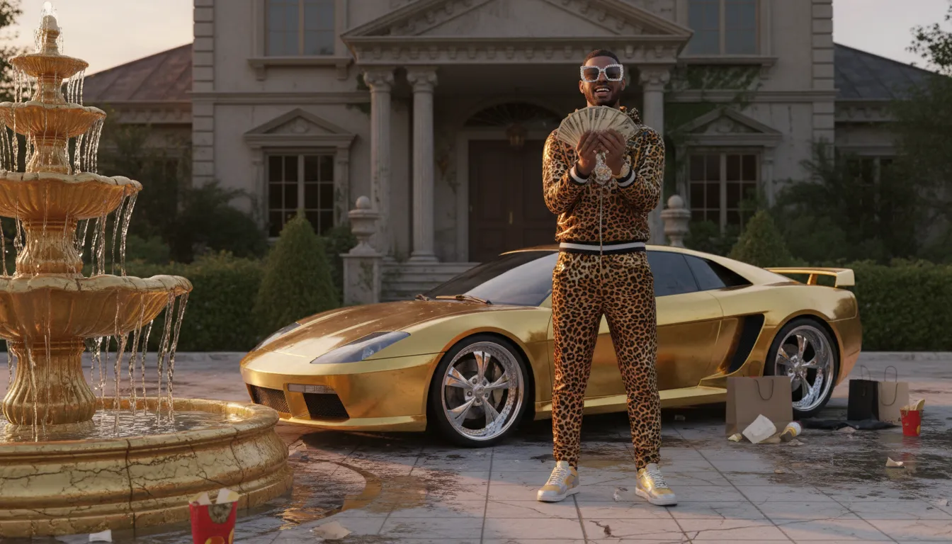 nigger rich 的插图：wealthy without social refinement.