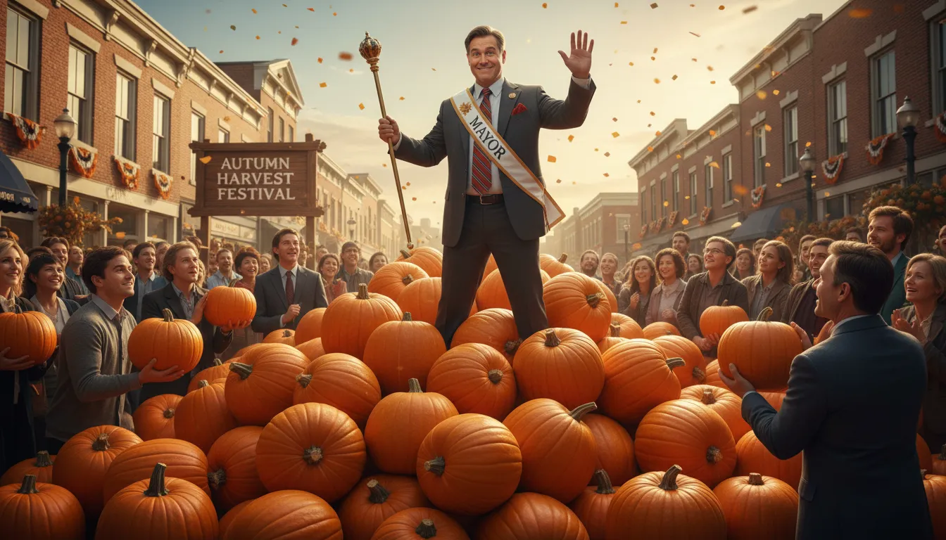 Illustration von some pumpkins: an important or impressive person or thing