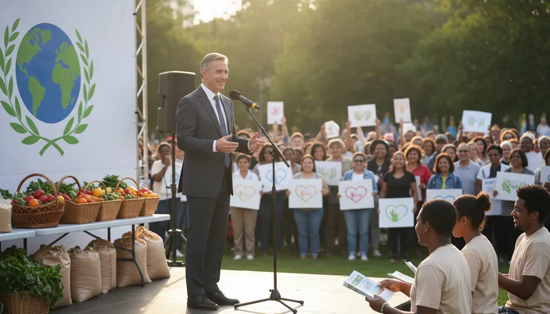 Illustration of ambassador: a person who promotes a particular cause