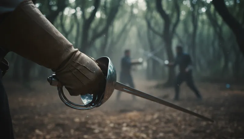 Illustration of hilt: The handle of a sword or dagger.