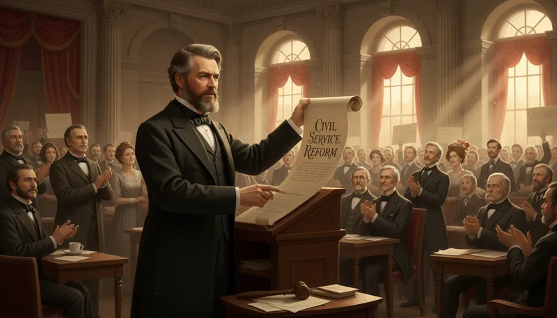 Illustration of garfield: U.S. president known for his brief term.