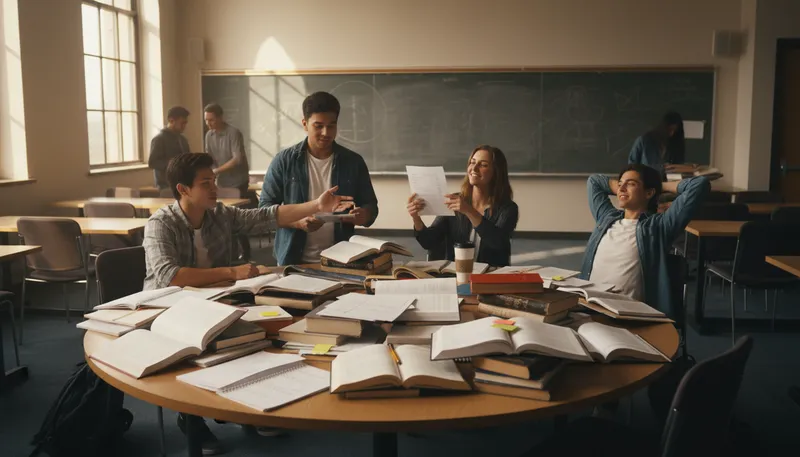 Illustration of examination: test of knowledge or skills in a subject