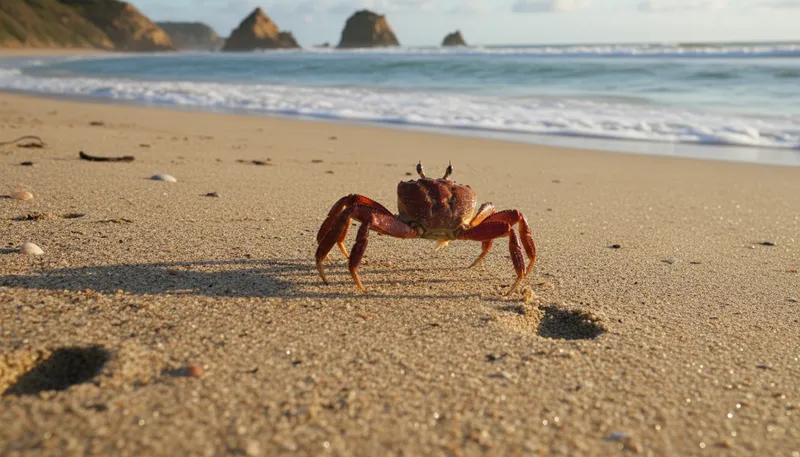 Illustration of crabb: A type of marine animal with a hard shell.