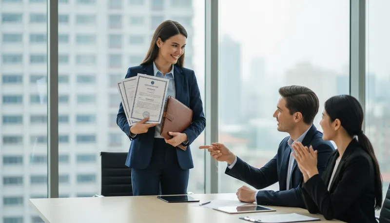 Illustration of qualification: credential or requirement for a job or task