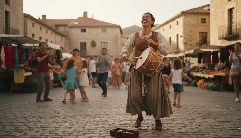 Illustration of tabor: A small drum used in music.