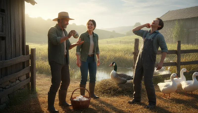 Illustration of a wild goose never laid a tame egg: unpredictable things don’t yield safe results