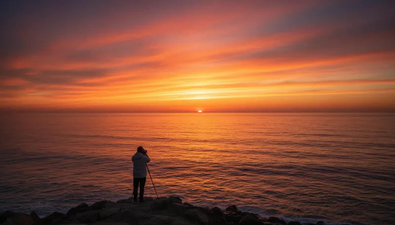 Illustration of horizon: The line where the earth meets the sky.