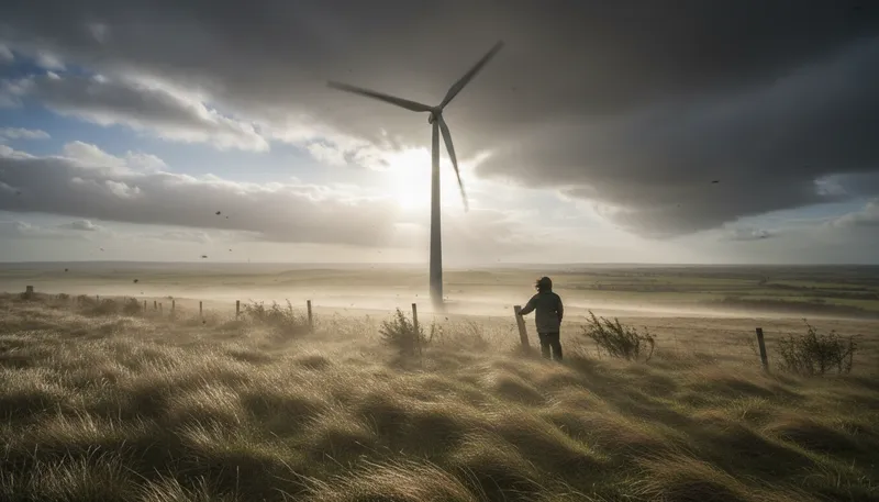 Illustration of turbine: A machine that converts energy into motion.