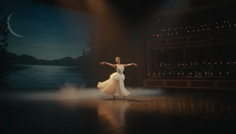 Illustration of swan: to move gracefully
