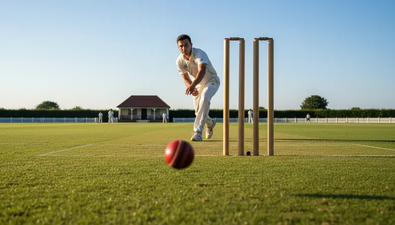 Illustration of wicket: stumps and bails in cricket