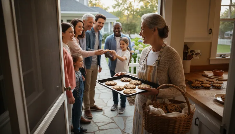 Illustration of motherly: Showing kindness and care like a mother.