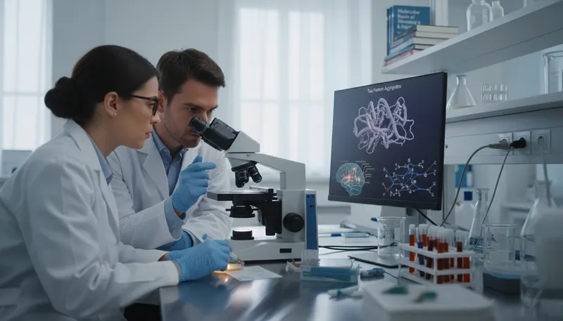 Illustration of tau: protein linked to neurodegenerative diseases