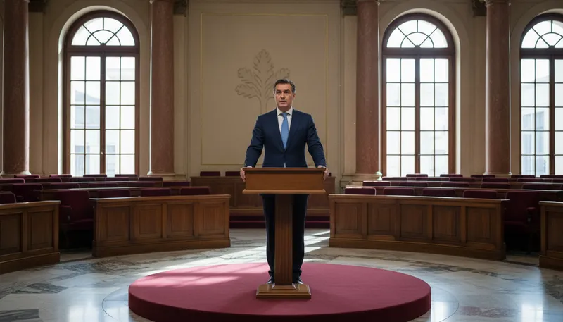Illustration of rostrum: A platform for public speaking or performances.
