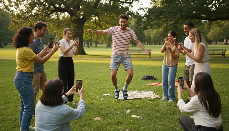 Illustration of make game of: To mock or tease someone playfully.