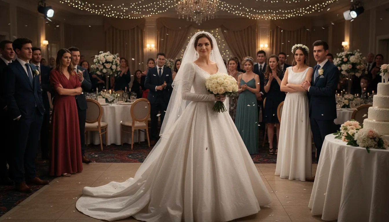 Ilustração de the bride at every wedding: someone demanding to be the center of attention