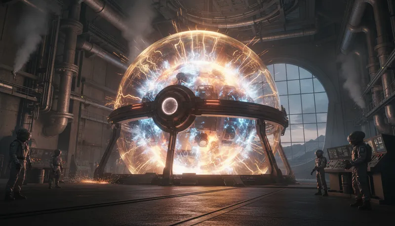 Illustration of nuclear: relating to the nucleus of an atom