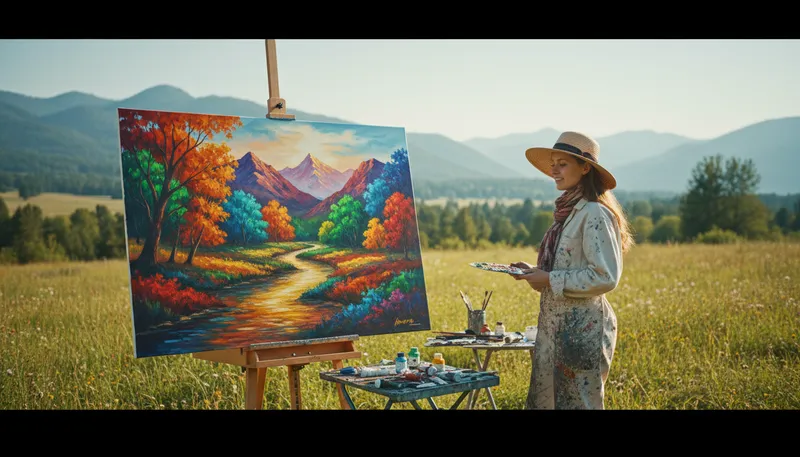Illustration of portray: To show or represent something in art.