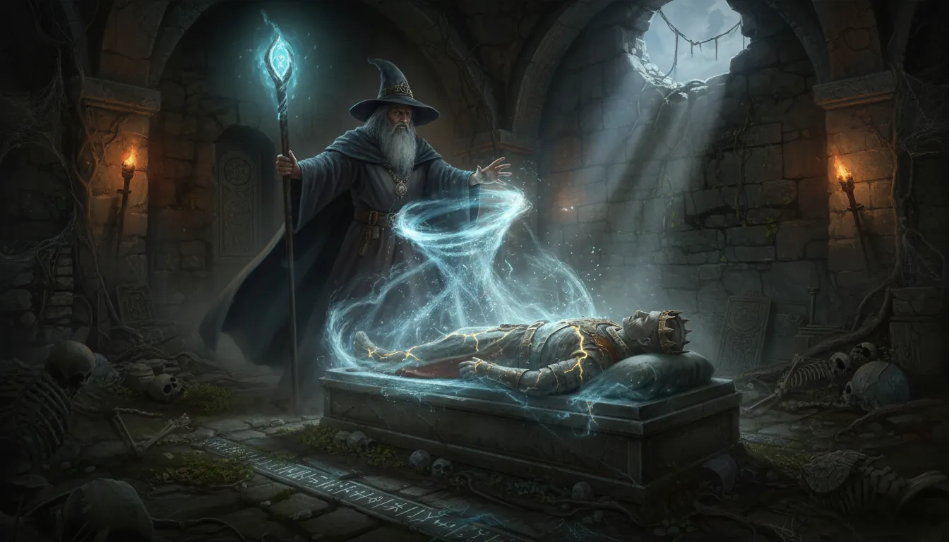 resurrect 的插图：Bring someone or something back to life.