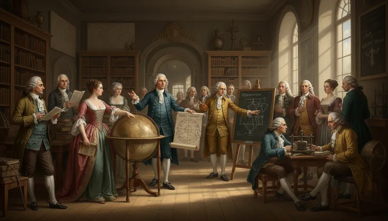 Illustration of enlightenment: 18th-century intellectual movement emphasizing reason