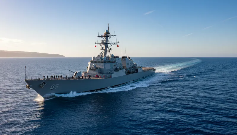 Illustration of navy: A branch of the military at sea.