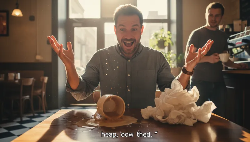 Illustration of thanks a heap: Sarcastic expression of gratitude.
