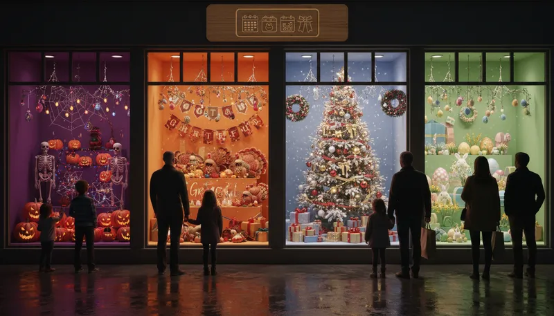 Illustration of seasonal: Occurring at a specific time of year.