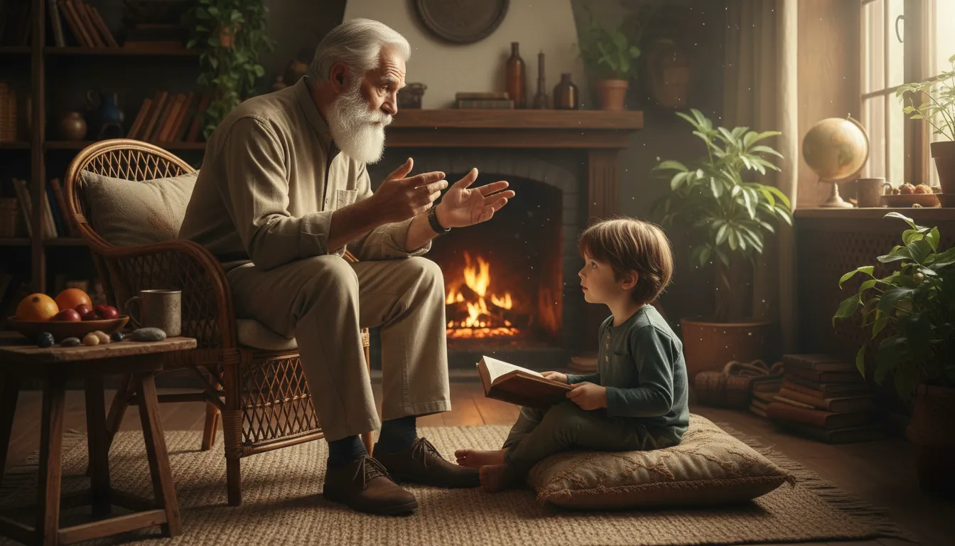 Ilustrasi grandfather: The father of one’s parent.
