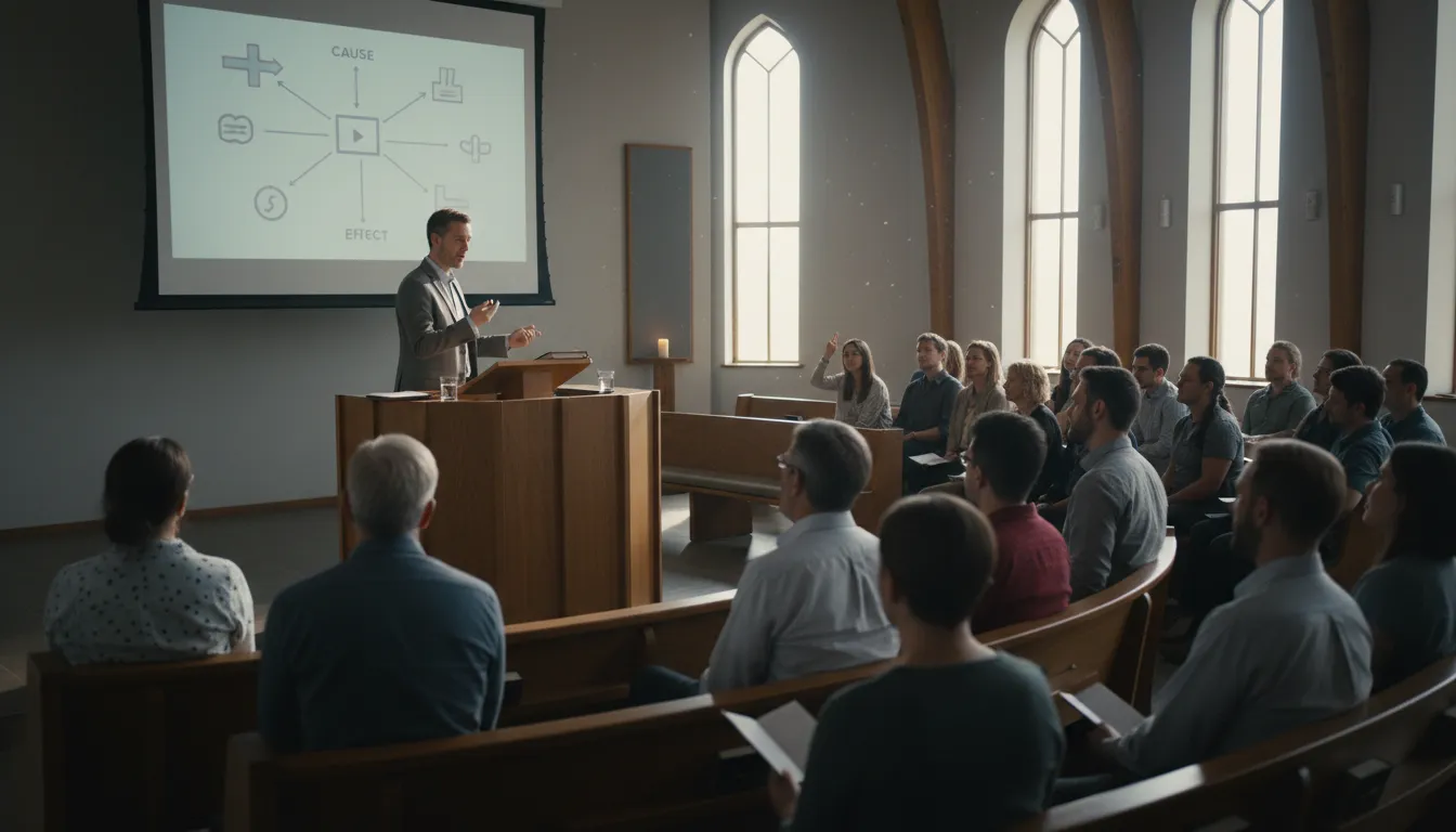 Illustration of hamartiology: the study of sin and its effects