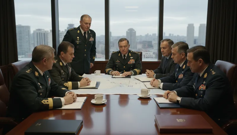 Illustration of brass: high-ranking officials in government or military